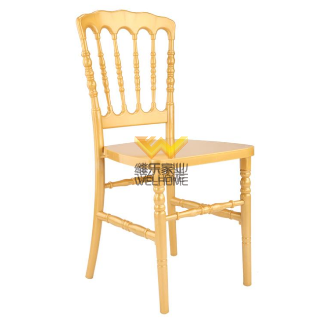 Yellow acrylic Napoleon Chair for wedding/event